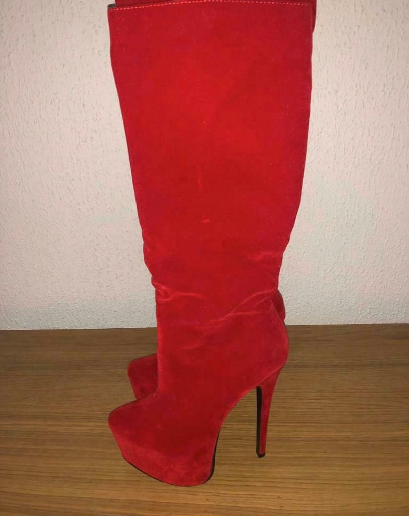 red platform boots fancy dress